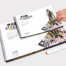 34 Sheet A3/A4/A5 Professional Marker Paper Spiral Sketch Notepad Book Painting Drawing Supplies 2024 - buy cheap
