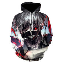 3D Mens Hoodies Tokyo Ghoul Men Women Sweatshirt Harajuku Cap Sweatshirts Anime Hoodie japanese Pullovers Tops winter jacket 2024 - buy cheap