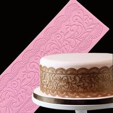 Minsunbak esteira de renda do bolo, decoração requintada do bolo de casamento, molde de silicone de renda, artesanato de chocolate 2024 - compre barato