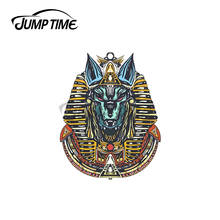 JumpTime-pegatina de vinilo impermeable para coche, pegatina de vinilo para Anubis God, Antiguo Egipto, Japón, parachoques, puertas, ventanas, accesorios, 13x3,7 cm 2024 - compra barato