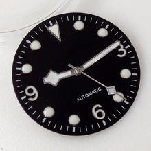 Logo-relógio estéril, automático, mostrador de 29.2mm, funciona com agulhas luminosas, movimento nh35a, flocos de neve 2024 - compre barato