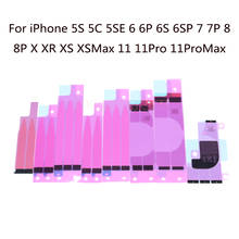 2PCS For IPhone X XS XR XSMax 7 8 11 Pro Max 12 Mini 5S 5C 5SE 6 6S Plus Battery Glue Tape Strip Tab Battery Adhesive Sticker 2024 - buy cheap