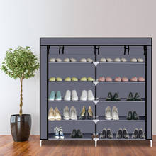 Folding 7-Tier Non-Woven Fabric Dustproof Shoe Rack Shoe Hanger 36 Pairs Shoes Stands Organizers Closet Holders Shelf Cabinet 2024 - buy cheap