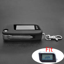 A93 switchblade key case for car Alarm starline A93 A63 A39 uncut blade fob case cover folding car flip remote+Keychain glass 2024 - buy cheap