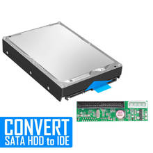 Kebidu IDE Converter For gamer 2.5,3.5 SATA TO IDE 3.5" HDD Hard Disk Driver Adapter Converter Molex Power Adaptor 2024 - buy cheap