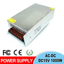 Switching Power Supply DC15V 66.7A1000W Single Output LED Power Supply Transformer 220v 110v AC to DC24V SMPS for cctv led light 2024 - buy cheap