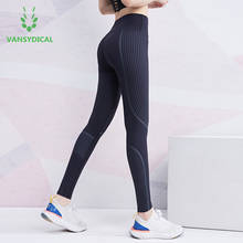 Vansydical-Pantalones elásticos de Yoga para mujer, mallas de cintura alta para gimnasio, pantalones para correr, mallas de entrenamiento de Fitness con Control de barriga 2024 - compra barato