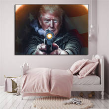 Donald trump presidente americano impressões em tela imagem quadros modulares para sala de estar cartaz na parede decoração da sua casa 2024 - compre barato