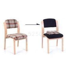  Home Chair Fabric Coffee Stool Dining Chair Simple Desk Chair Backrest European Single Wooden Chair 2024 - buy cheap