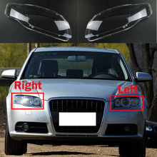 For Audi A4 B7 2007-2008 Car Front Headlight Lens Cover Auto Shell Headlamp Lampshade Glass Lampcover Head Lamp Light Caps 2024 - buy cheap