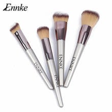 ENNKE 4pcs Champagne Gold Makeup Brushes Set Single Flat Foundation Powder Brush Soft Synthetic Make Up Brush Tools 2024 - buy cheap