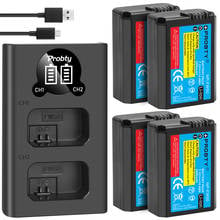 Batería NP-FW50 NP FW50 de 2000mAh, cargador Dual LED USB para Sony A6000, A6400, A6300, A6500, A7, A7II, A7RII, A7SII, A7S, A7S2, A7R, 4 unidades 2024 - compra barato