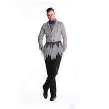 Hot Sale Halloween Male Gray Suit Costume Masquerade Carnival Party Fancy Handsome Fashion Clothes Role Play Party Men Costumes 2024 - buy cheap