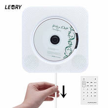 Leory parede montagem cd player bluetooth casa áudio boombox com controle remoto rádio fm built-in alto-falante de alta fidelidade usb mp3 portátil 2024 - compre barato