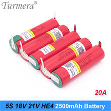 Bateria de solda turmera 3s vara para chave de fenda, bateria de 18650 mah, 2500mah, 20a 5000 v para 12.6v 2024 - compre barato