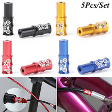 5Pcs Colorful Aluminum Alloy Bicycle Cable Tube Cap Brake Shifting Cable Tube Cap Mountain Bike Fix Geared Cycling Parts 2024 - buy cheap