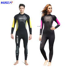 Hisea 3MM Neoprene Diving Suit Men Women Wetsuit One Piece UV Prevent Couple Surfing Wet Suit for Diving Surfing Triathlon S-XXL 2024 - buy cheap