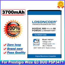 Losoncoer 3700 mah psp3471 duo bateria para prestigio wize q3 duo psp3471 psp3471duo bateria de alta capacidade ~ em estoque 2024 - compre barato