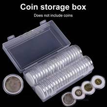 Coin Storage Box 40Coin Capsules 46mm with 40Foam Gasket and 1 Plastic Storage Box Coin Collection for 16 20 25 27 30 38 46mm 2024 - buy cheap