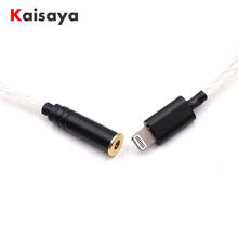 HiFi Silver Headphone Adapter For iPhone 7 8 X AUX Adapter For Lightning To 3.5mm 4.4mm 2.5mm Female Headphone Jack Cable T0913 2024 - buy cheap