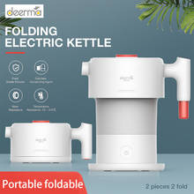 Xiaomi Deerma 0.6L Folding Portable Electric Water Kettle Handheld Electric Water Flask Pot Auto Power-Off Protection Kettle 2024 - buy cheap