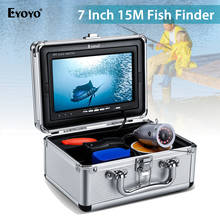 Eyoyo ef07 câmera subaquática para a pesca 1000tvl hd câmera de pesca 12 pçs luz ir subaquática câmera gelo mais profundo peixe finder 2024 - compre barato