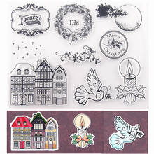 20.5x16cm Easter  label Transparent Clear Stamps Silicone Seals Roller Stamp DIY scrapbooking photo album/Card Making 2024 - buy cheap