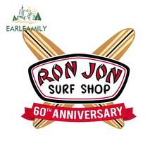 EARLFAMILY 13cm x 11.5cm For Ron Jon Surf Shop 60Th Anniversary Vinyl Decal Sticker Creative Stickers Suitable For GTR EVO Sx 2024 - buy cheap