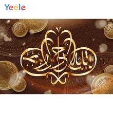 Yeele Eid Mubarak Ramadán Festival Vintage Floral patrón Banner Foto fondo pared fotografía telones de fondo para estudio fotográfico 2024 - compra barato