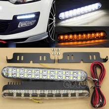 Hot 2pcs 12V 30 LED Car  Running Light Daylight Lamp with Turn Lights for led bar 2024 - buy cheap