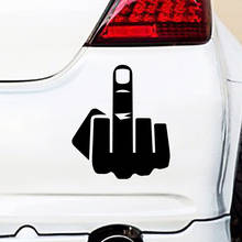 NEW Middle Finger Car Wrap Reflective Waterproof Vinyl Funny  Sticker Accessories For Mazda Cruze Peugeot 2024 - buy cheap