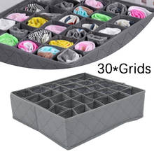 30 Grids Organizer Box AA Foldable Underwear Drawer Organizers Dividers Closet Dresser Clothes Storage Box Bras Scarves Socks 2024 - buy cheap