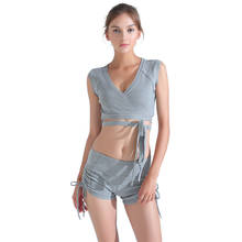 LUKITAS Fitness Women Sport Yoga Set Bra Shorts Shirt Sport Bra Elastic Breathable Running Gym Femme Workout Clothing Sport Suit 2024 - buy cheap