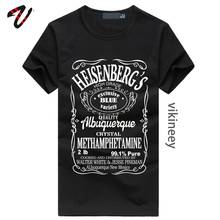 Camisetas masculinas com estampa heisenberg, camisetas engraçadas com cupons 2024 - compre barato