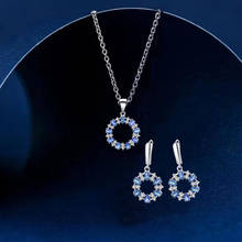 ROLILASON-pendientes con incrustaciones de cristal de circón, collar, colgante, regalo conmemorativo de aniversario, JS803 2024 - compra barato