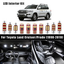 White Canbus interior LED Bulbs Dome Map Light Kit For Toyota Land Cruiser 80 100 200 Prado 120 150 FJ 1990-2019 Car Accessories 2024 - buy cheap