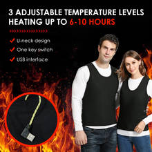 Woman Men Smart Heating Vest Heating Film Electric Heating Clothes USB Heating 3 Adjustable Warm Electric Heating Vest Jacket 2024 - buy cheap