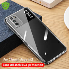 Chyi capa de proteção de lente de câmera, capa de proteção para xiaomi poco m3 x3 nfc f3 capa de silicone macio transparente para redmi k40 pro 5g capa traseira poko m3 2024 - compre barato