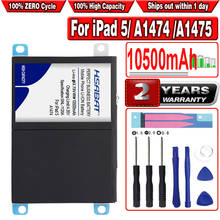 Hsabat bateria a1484 para ipad 5 air, 10500mah, para ipad5, a1474, a1475, a1484, a1476, a1822, a1823, a1893, aip68 2024 - compre barato