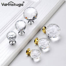 Varmstuga 25-40mm forma de diamante design de cristal puxadores de vidro armário gaveta puxar armário de cozinha porta guarda-roupa alças de ferragem 2024 - compre barato