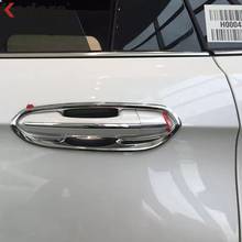 Manija de puerta lateral de cromo para coche, cubierta de cuenco embellecedor, pegatina de estilismo, accesorios de Exterior para Ford Edge 2015 2016 2017 ABS 2024 - compra barato