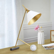 Postmodern Metal LED Desk Lighting Creative Marble Base Decoration Reading Lamp Hotel Home Bedroom Bedside Desk Work Table Lamp 2024 - buy cheap