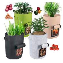 1 Pcs Plant Grow Bags Home Garden Potato Pot Greenhouse Vegetable Moisturizing Vertical Garden 2024 - buy cheap