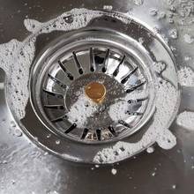 1Pcs Stainless Steel Kitchen Sink Strainer Stopper Waste Plug Sink Filter Bathroom Basin Sink Drain Deodorization Accessories 2024 - buy cheap