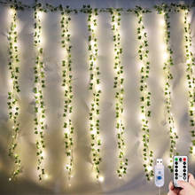 3*2m LED Ivy Garland Light Curtain For Living Room Fairy Lights Remote Control USB Light Curtain Christmas Wedding Decoration 2024 - buy cheap