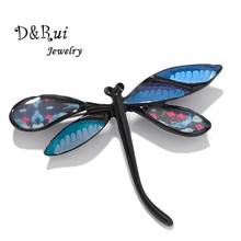 Kids Women's Dragonfly Brooches Pins for Women Clothes Dress Blue Insect Enamel Decorative Brooch Pin Jewelry Christmas Gifts 2024 - buy cheap