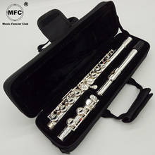 Free Shipping Music Fancier Club Intermediate Standards Flute Student Flutes Silver Plated 16 Holes Closed Hole With Case 2024 - buy cheap