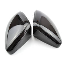 Carbon black and bright black Mirror Cover Rearview Side Mirror Cap For VW Passat B7 CC Jetta MK6 Beetle 2024 - buy cheap