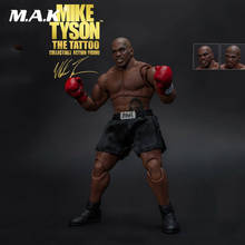 Juguetes Para seguidores, conjunto completo del campeón del mundo pesado, MIKE TYSON, tatuaje, figura de acción con tres cabezas 2024 - compra barato