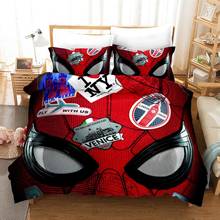 3D Marvel Avenger Alliance  bedding set Spiderman Queen King size comforter bedding sets bedclothes Cartoon Duvet cover 2024 - buy cheap